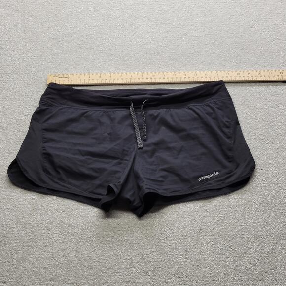 Patagonia Women's Black  Running Strider Shorts Size Medium - Picture 3 of 6